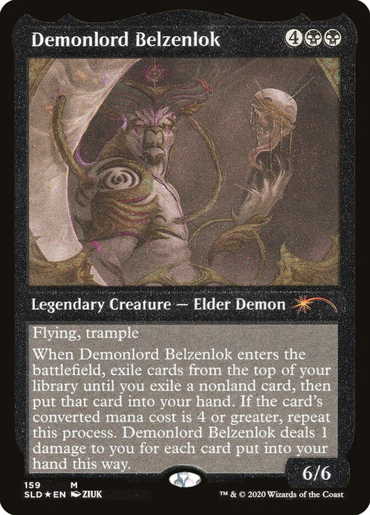 Demonlord Belzenlok (Secret Lair) (Foil Etched) - (Foil): Secret Lair Drop