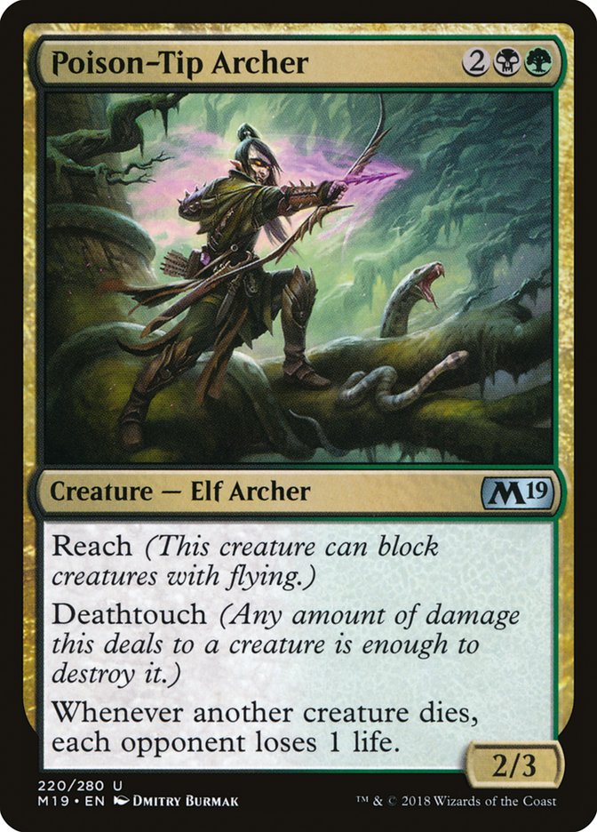 Poison-Tip Archer - (Foil): Core Set 2019