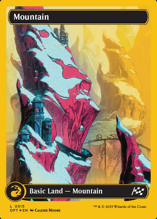 Mountain (#515) (Full Art) (First Place Foil) - (Foil): Aetherdrift