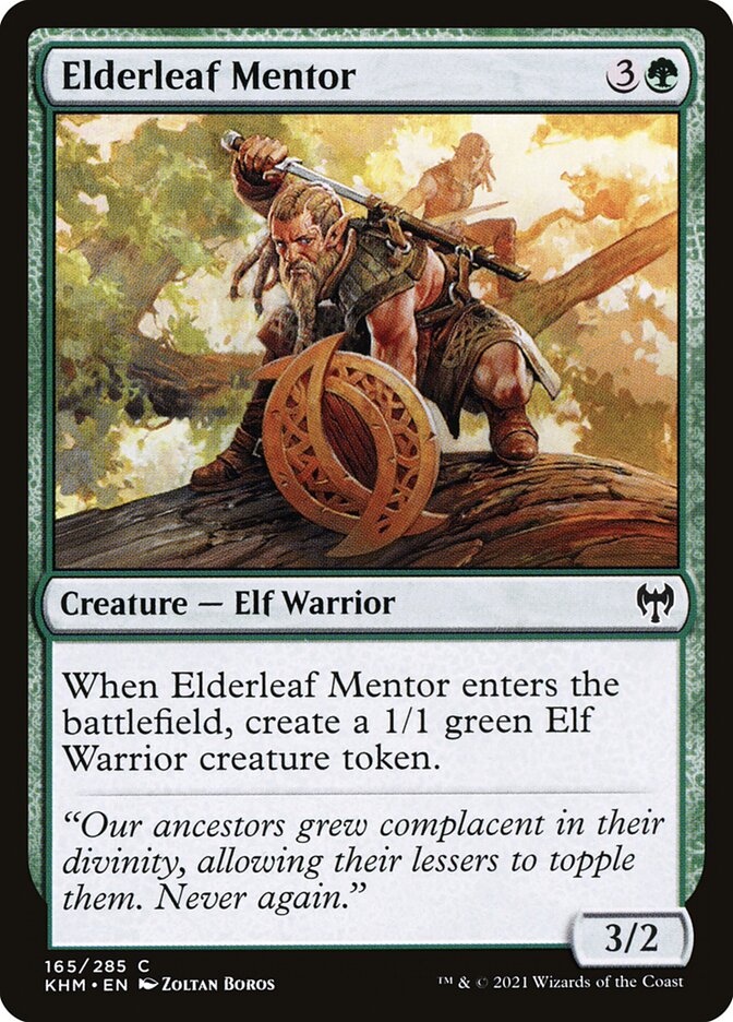 Elderleaf Mentor - (Foil): Kaldheim