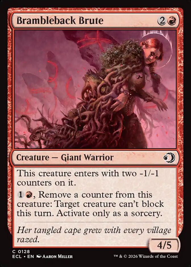 Brambleback Brute - (Foil): Lorwyn Eclipsed
