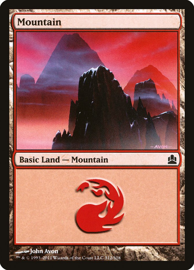 Mountain (#312): Commander 2011