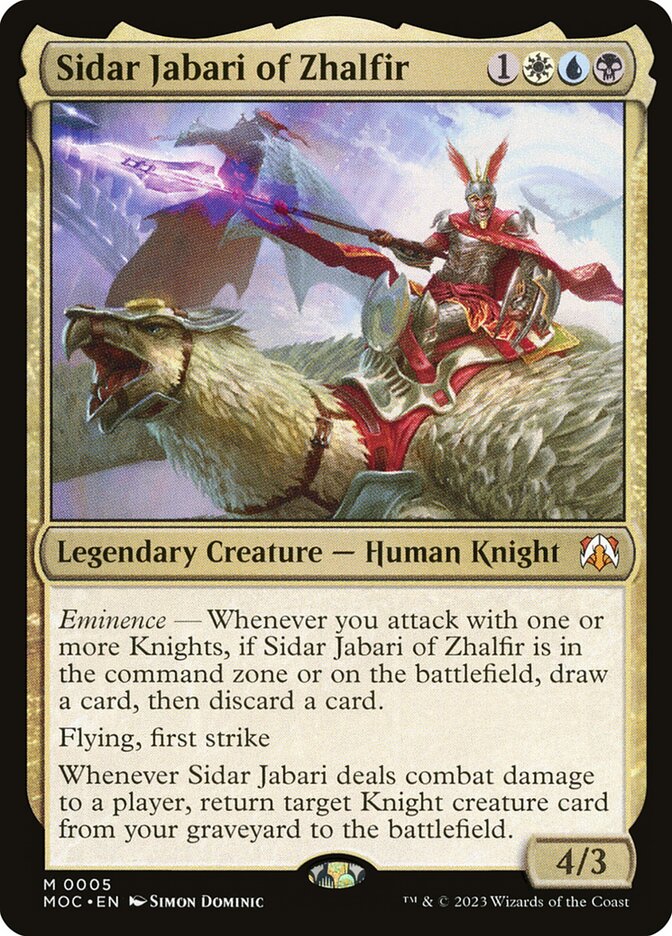 Sidar Jabari of Zhalfir: March of the Machine Commander