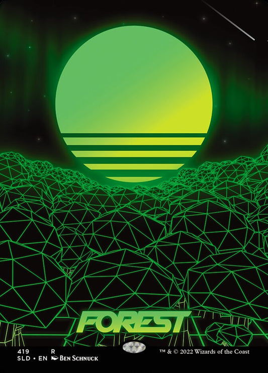 Forest (Secret Lair) (#419) (Full Art) - (Foil): Secret Lair Drop