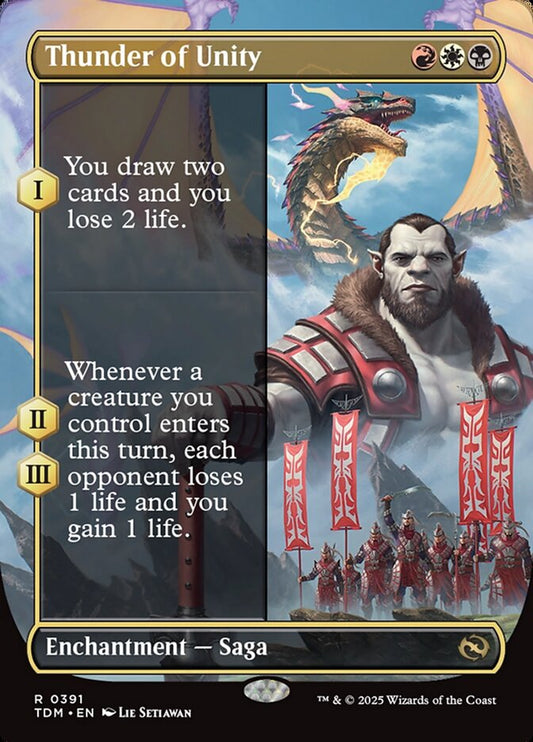 Thunder of Unity (Borderless): Tarkir: Dragonstorm