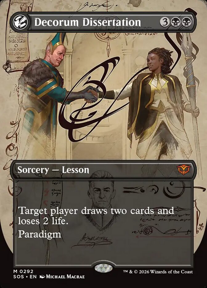 Decorum Dissertation - (Foil): Secrets of Strixhaven
