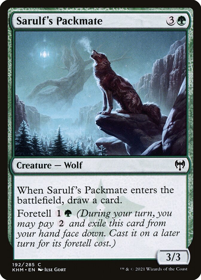 Sarulf's Packmate - (Foil): Kaldheim