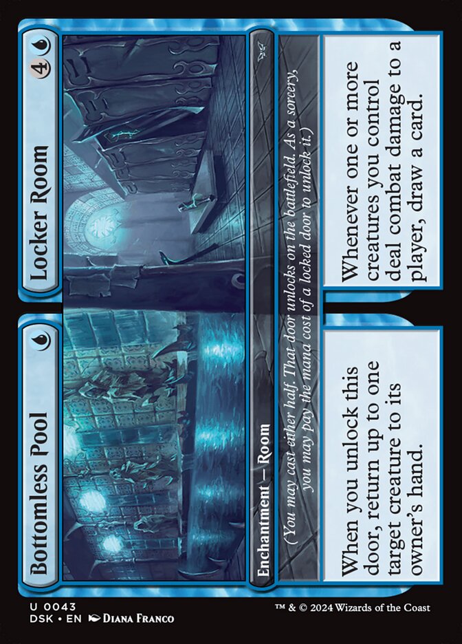 Bottomless Pool // Locker Room - (Foil): Duskmourn: House of Horror