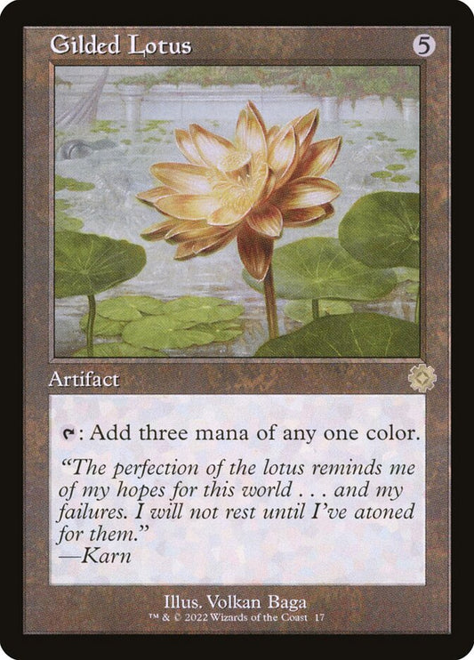 Gilded Lotus (#017) (Retro Frame) - (Foil): The Brothers' War Retro Artifacts
