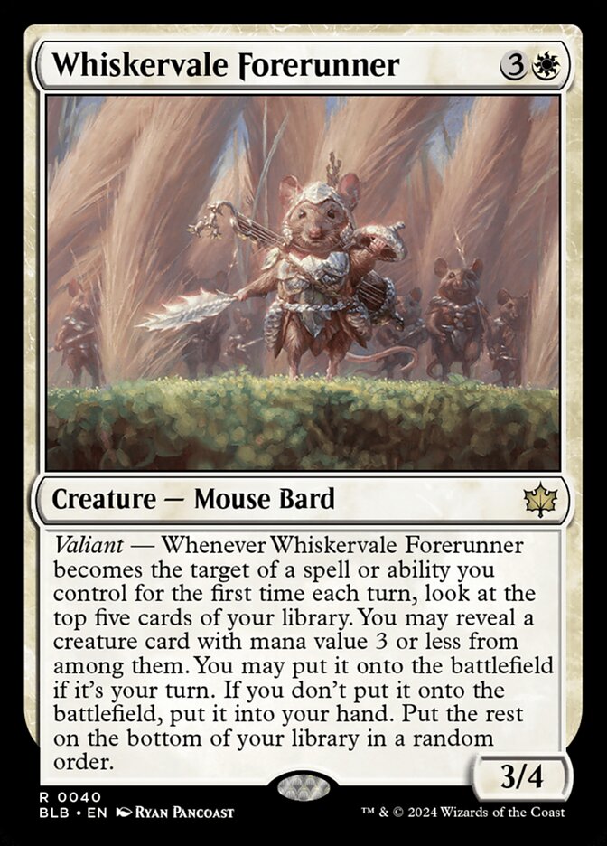 Whiskervale Forerunner - (Foil): Bloomburrow