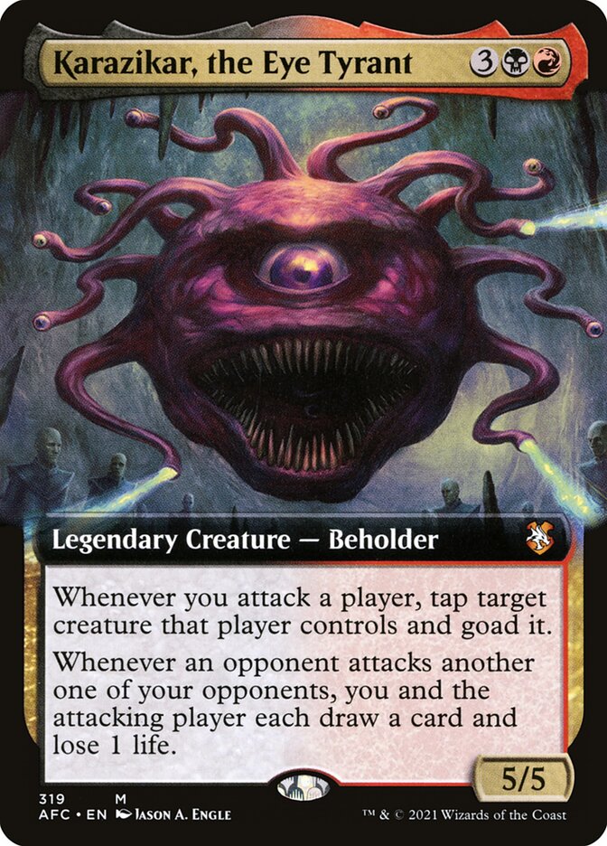 Karazikar, the Eye Tyrant (Extended Art): Forgotten Realms Commander