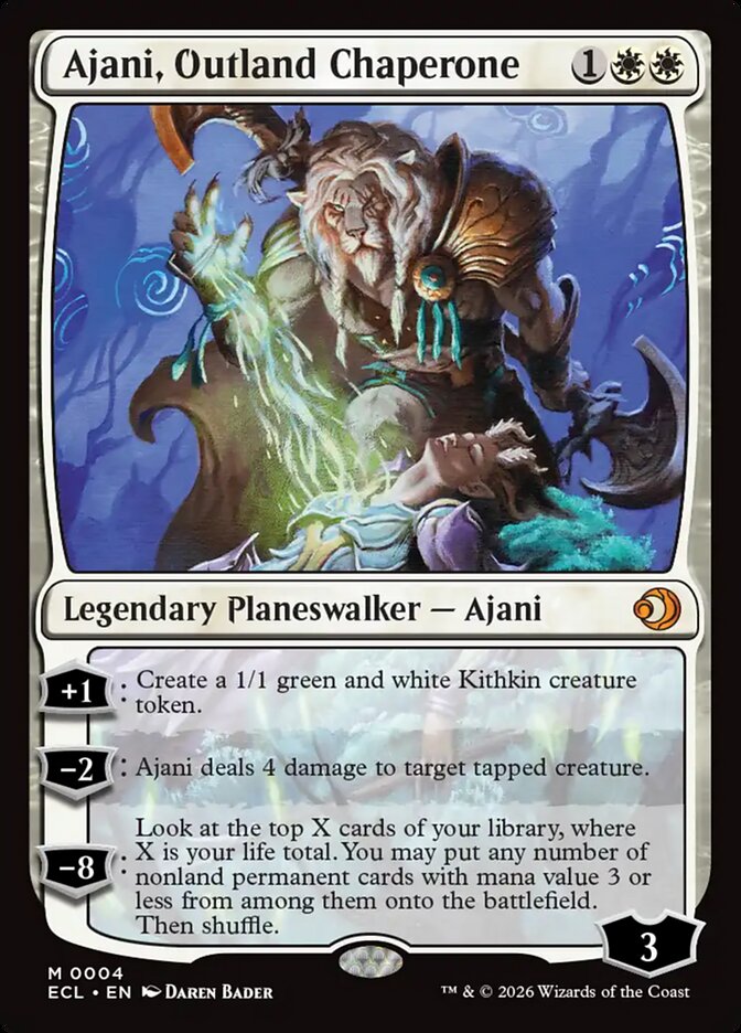 Ajani, Outland Chaperone - (Foil): Lorwyn Eclipsed