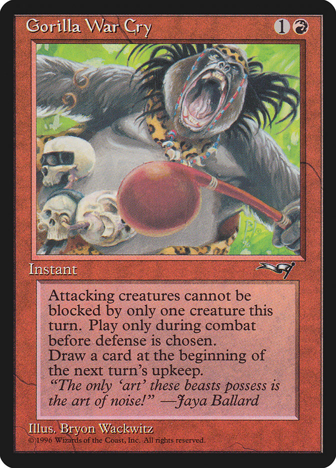 Gorilla War Cry (Leaning Right): Alliances