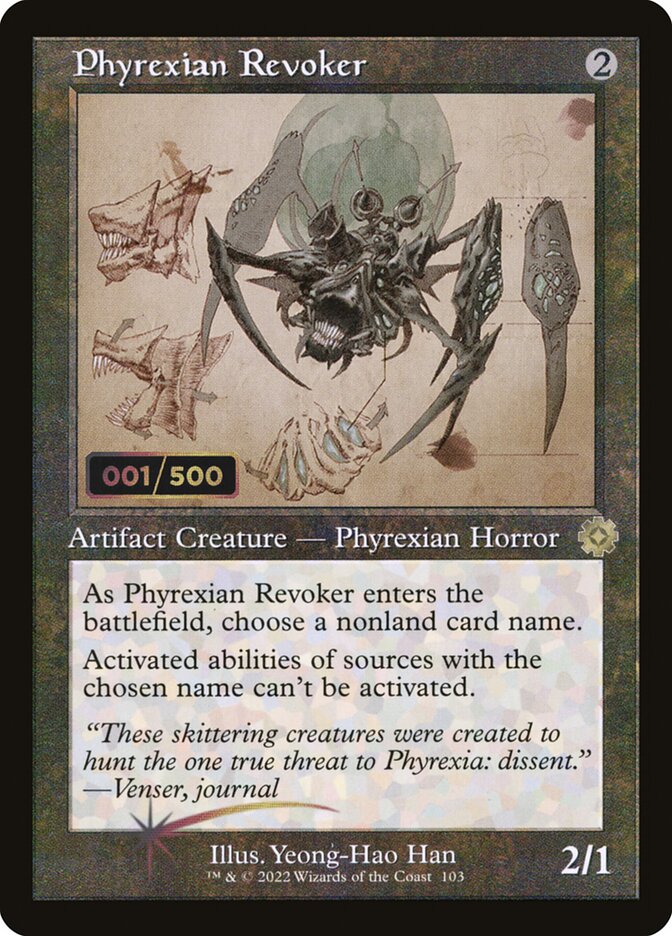 Phyrexian Revoker (#103) (Retro Frame) - (Foil): The Brothers' War Retro Artifacts