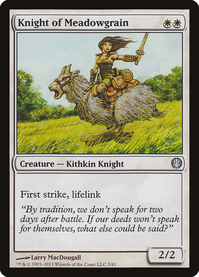 Knight of Meadowgrain: Duel Decks: Knights vs. Dragons