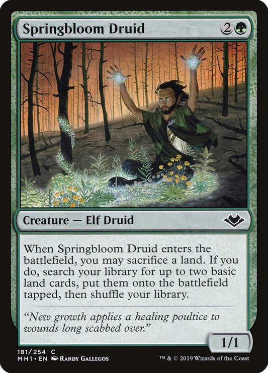 Springbloom Druid - (Foil): Modern Horizons