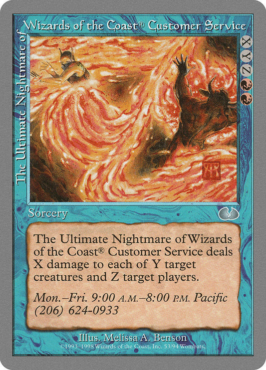 The Ultimate Nightmare of Wizards of the Coast® Customer Service: Unglued