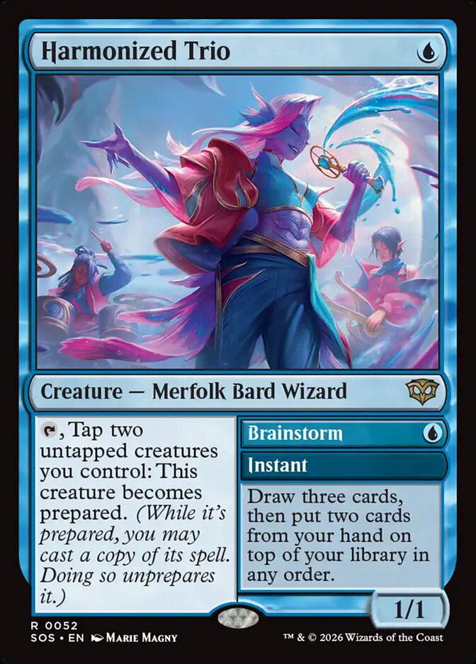 Harmonized Trio // Brainstorm - (Foil): Secrets of Strixhaven