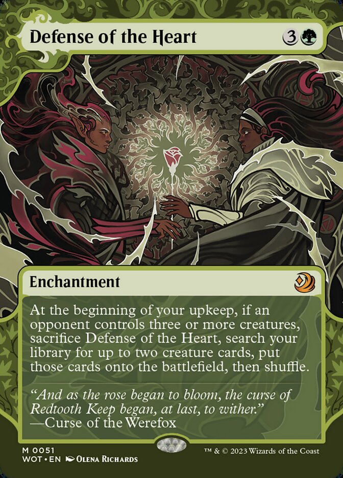 Defense of the Heart (#051) - (Foil): Wilds of Eldraine: Enchanting Tales
