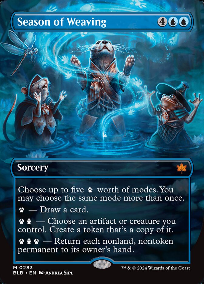 Season of Weaving (Borderless) - (Foil): Bloomburrow