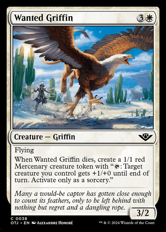 Wanted Griffin - (Foil): Outlaws of Thunder Junction