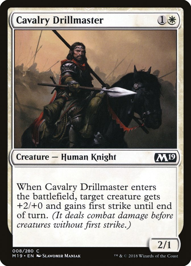 Cavalry Drillmaster - (Foil): Core Set 2019