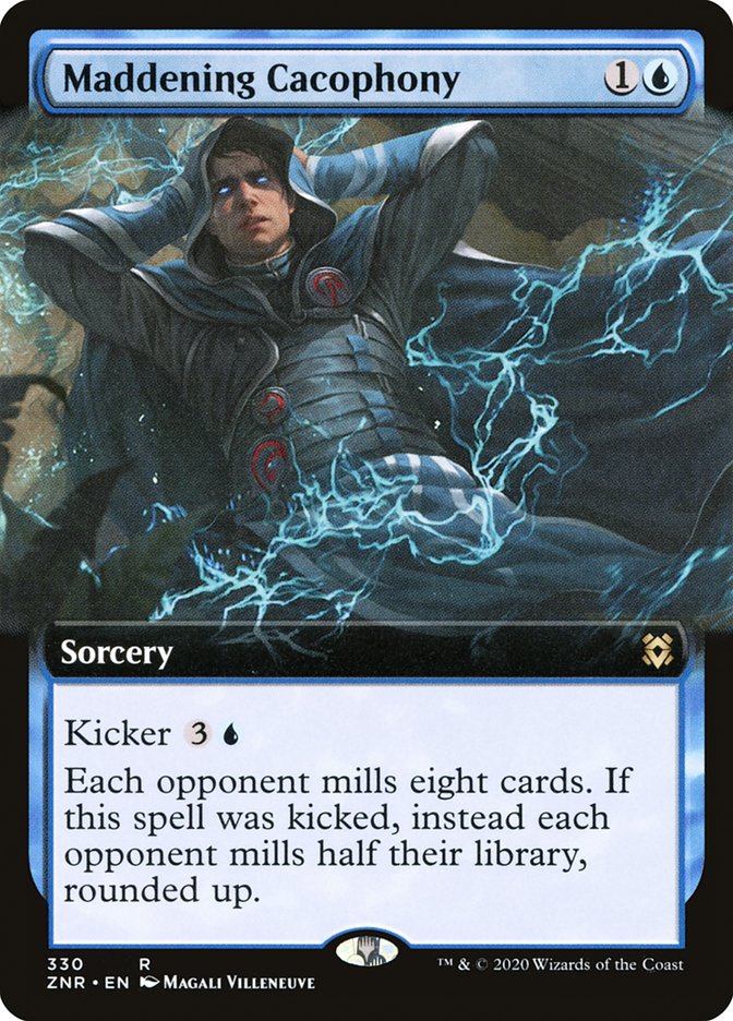 Maddening Cacophony (Extended Art): Zendikar Rising