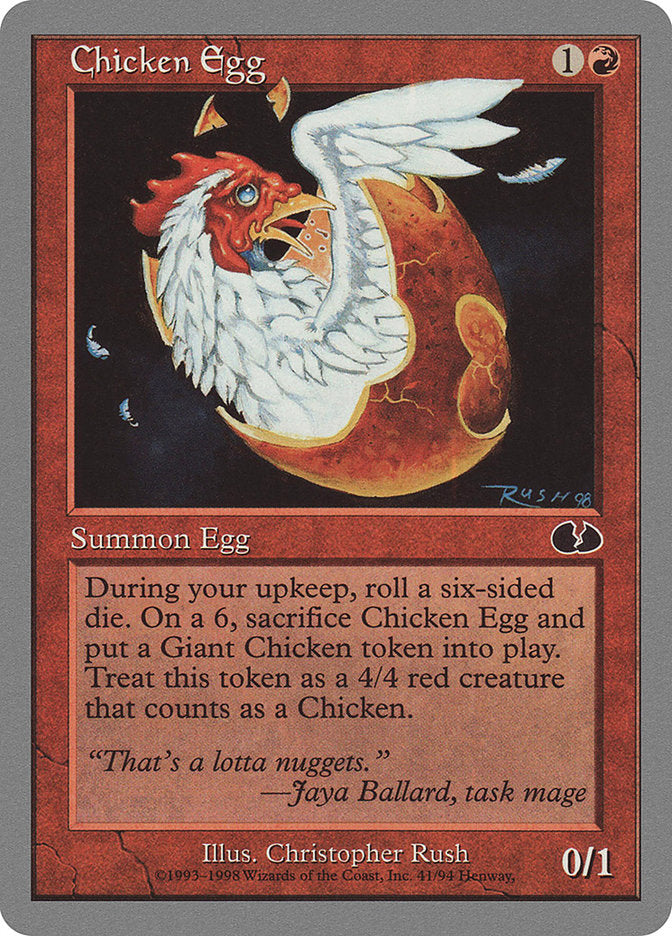 Chicken Egg: Unglued