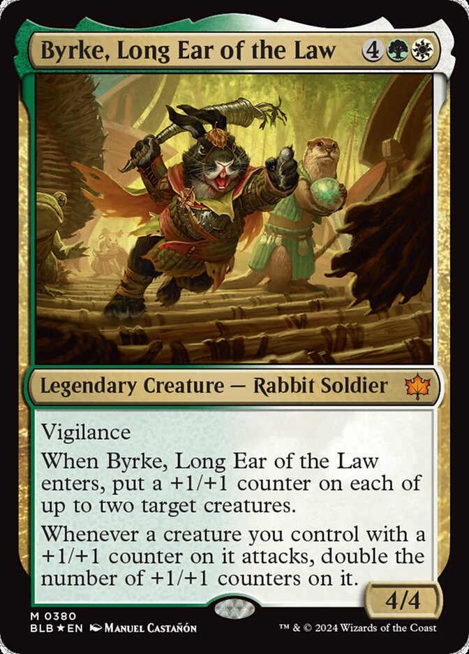 Byrke, Long Ear of the Law - (Foil): Bloomburrow