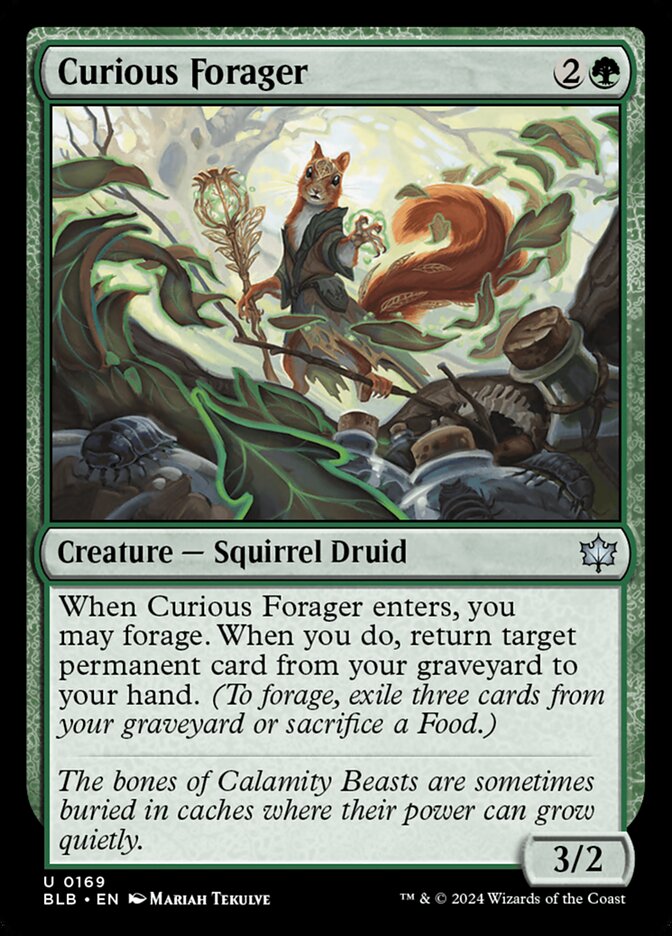 Curious Forager - (Foil): Bloomburrow