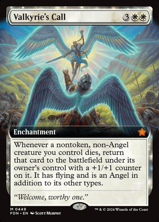 Valkyrie's Call (Extended Art) - (Foil): Foundations