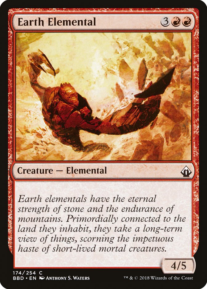 Earth Elemental - (Foil): Battlebond