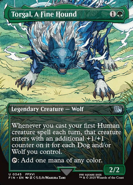 Torgal, A Fine Hound (#345) (Borderless) - (Foil): Final Fantasy