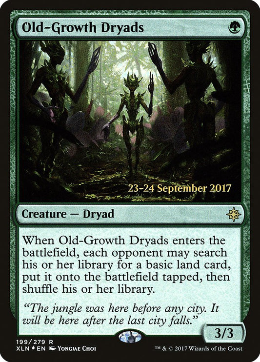 Old-Growth Dryads (Prerelease) (Ixalan) - (Foil): Ixalan Promos