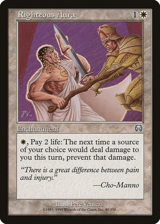 Righteous Aura - (Foil): Mercadian Masques