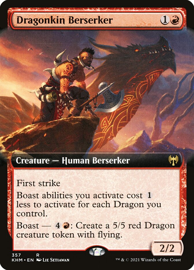 Dragonkin Berserker (Extended Art): Kaldheim