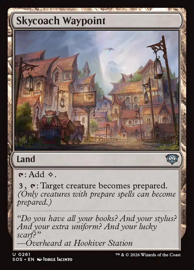 Skycoach Waypoint - (Foil): Secrets of Strixhaven