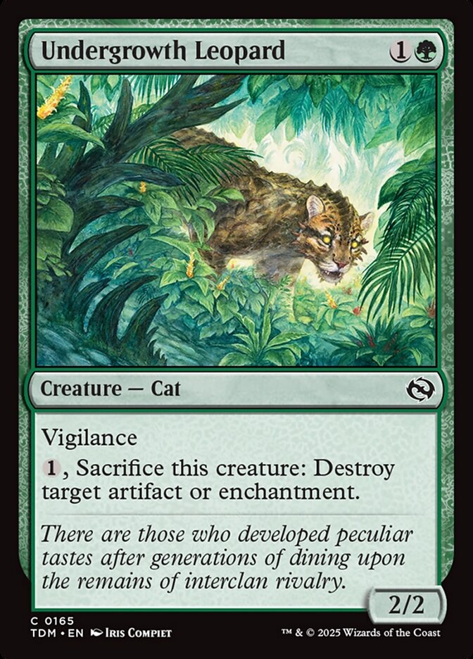 Undergrowth Leopard - (Foil): Tarkir: Dragonstorm