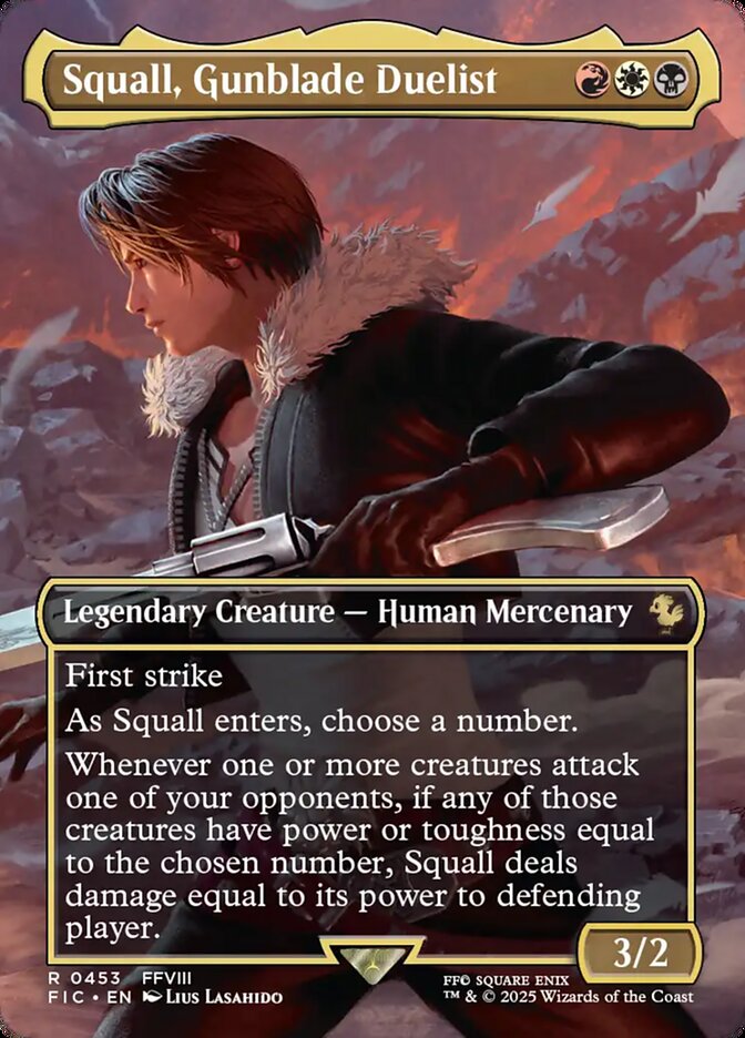 Squall, Gunblade Duelist - (Foil): Final Fantasy Commander
