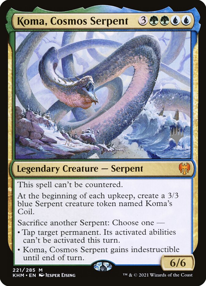 Koma, Cosmos Serpent (Promo Pack) (Kaldheim) - (Foil): Kaldheim Promos