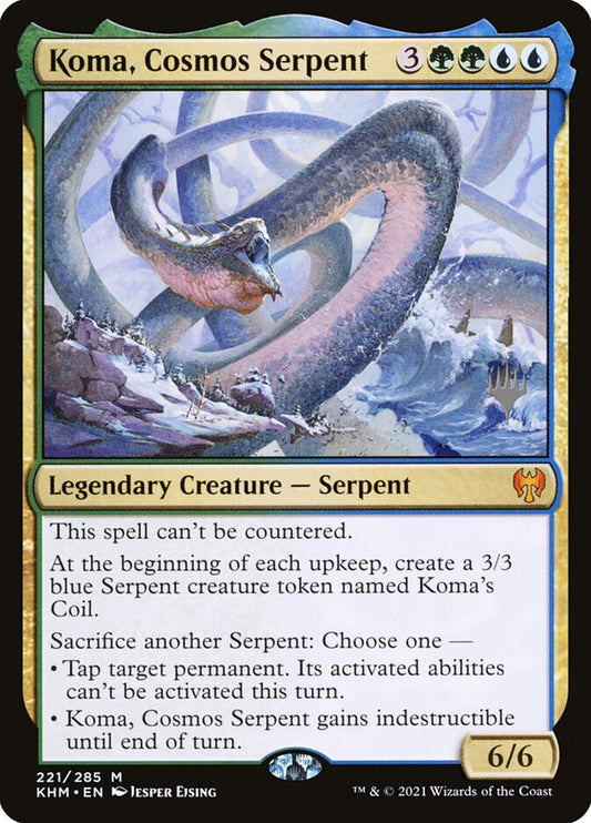 Koma, Cosmos Serpent (Promo Pack) (Kaldheim) - (Foil): Kaldheim Promos