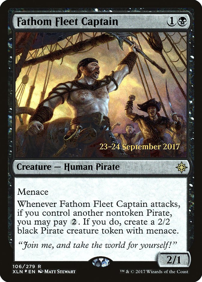Fathom Fleet Captain (Prerelease) (Ixalan) - (Foil): Ixalan Promos