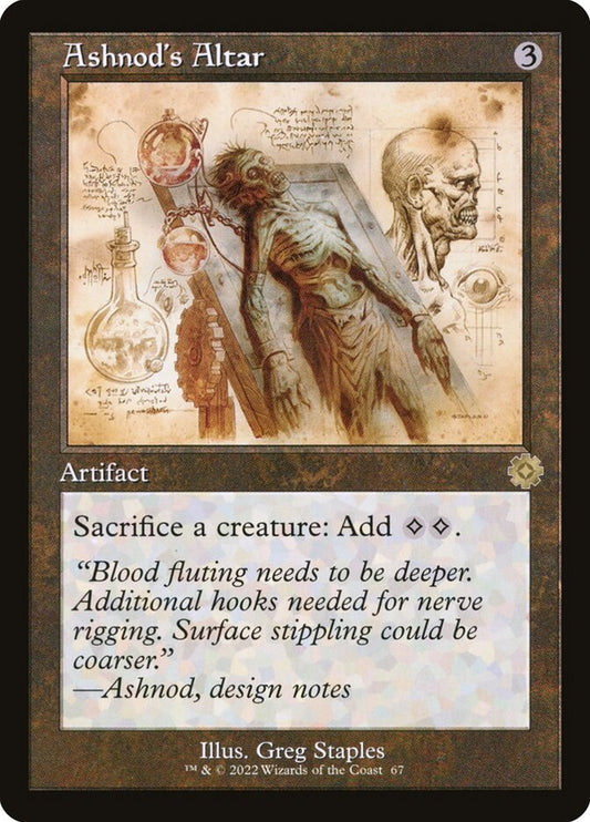 Ashnod's Altar (#067) (Retro Frame) - (Foil): The Brothers' War Retro Artifacts
