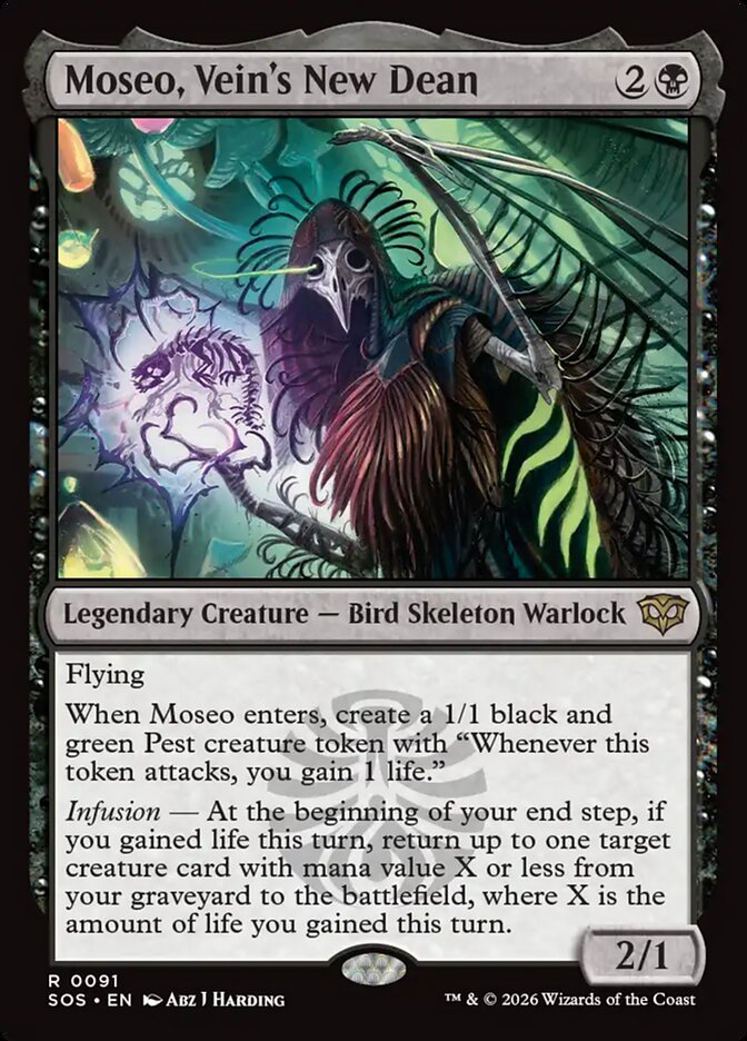 Moseo, Vein's New Dean - (Foil): Secrets of Strixhaven