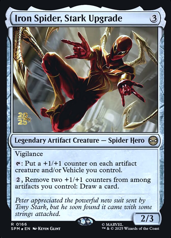 Iron Spider, Stark Upgrade (Prerelease) (Marvel's Spider-Man) - (Foil): Marvel's Spider-Man Promos
