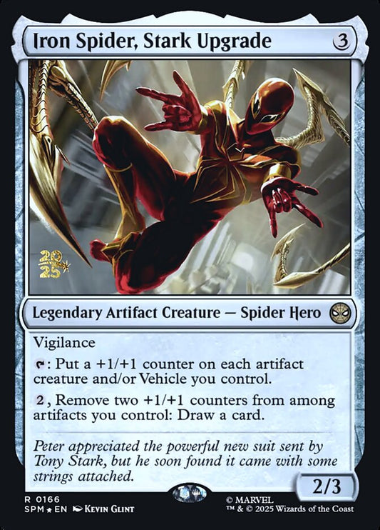 Iron Spider, Stark Upgrade (Prerelease) (Marvel's Spider-Man) - (Foil): Marvel's Spider-Man Promos