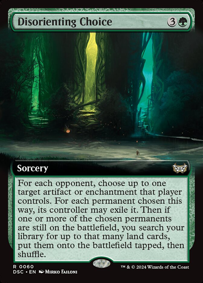 Disorienting Choice (Extended Art): Duskmourn: House of Horror Commander