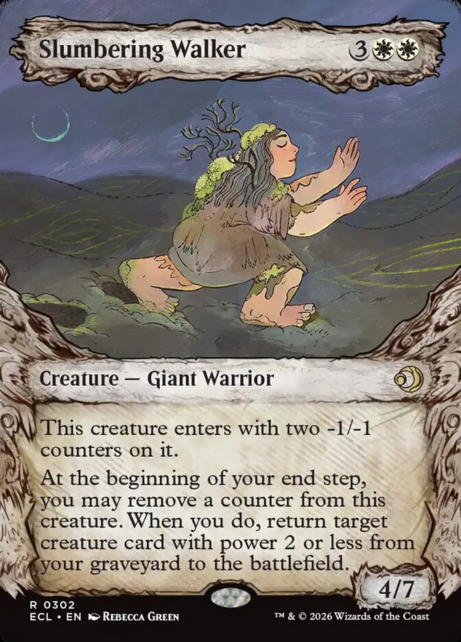Slumbering Walker - (Foil): Lorwyn Eclipsed