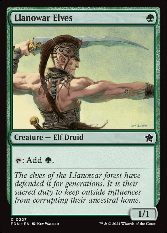 Llanowar Elves - (Foil): Foundations