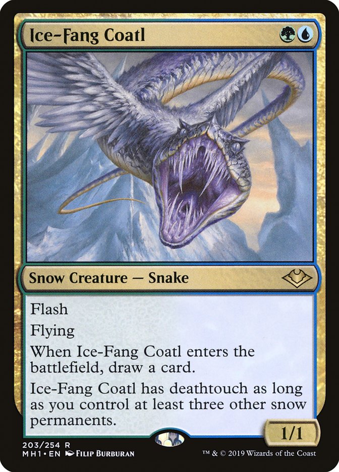 Ice-Fang Coatl - (Foil): Modern Horizons